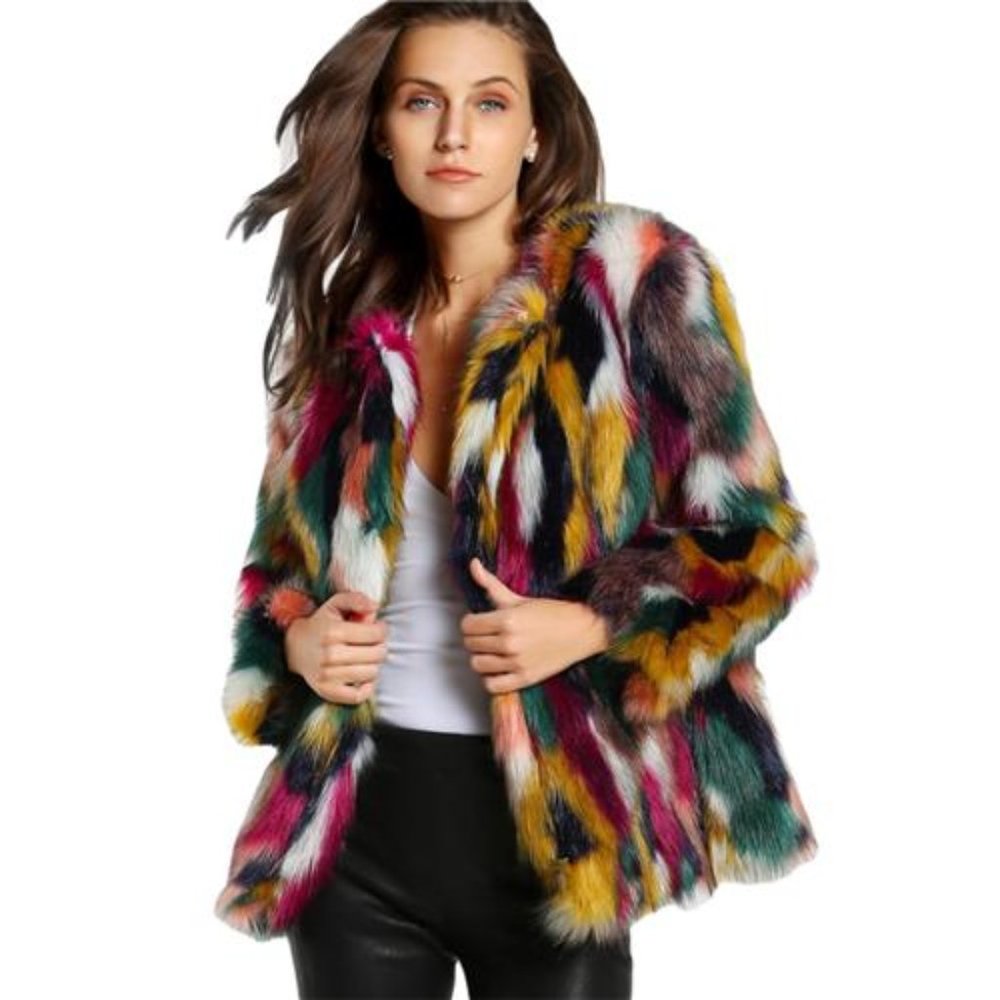 Silk & Ivy, Wonderful Chaos Vegan Faux Fur Jacket